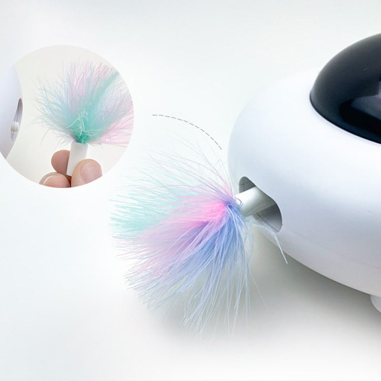 Smart UFO Gravity Cat Toy with Flying Teaser Turntable