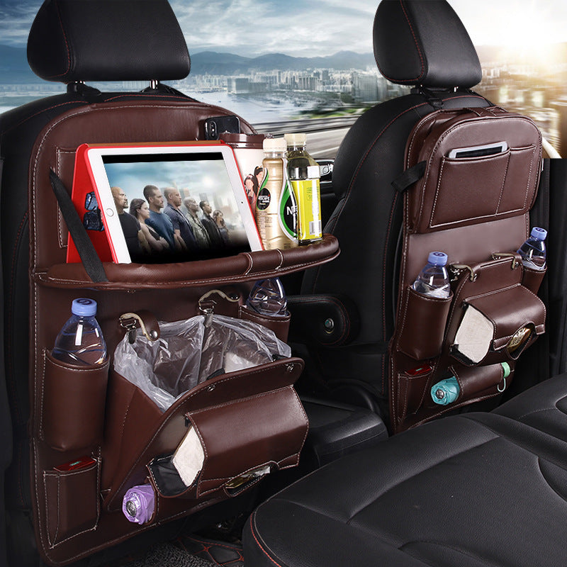 PU Leather Car Seat Back Organizer.