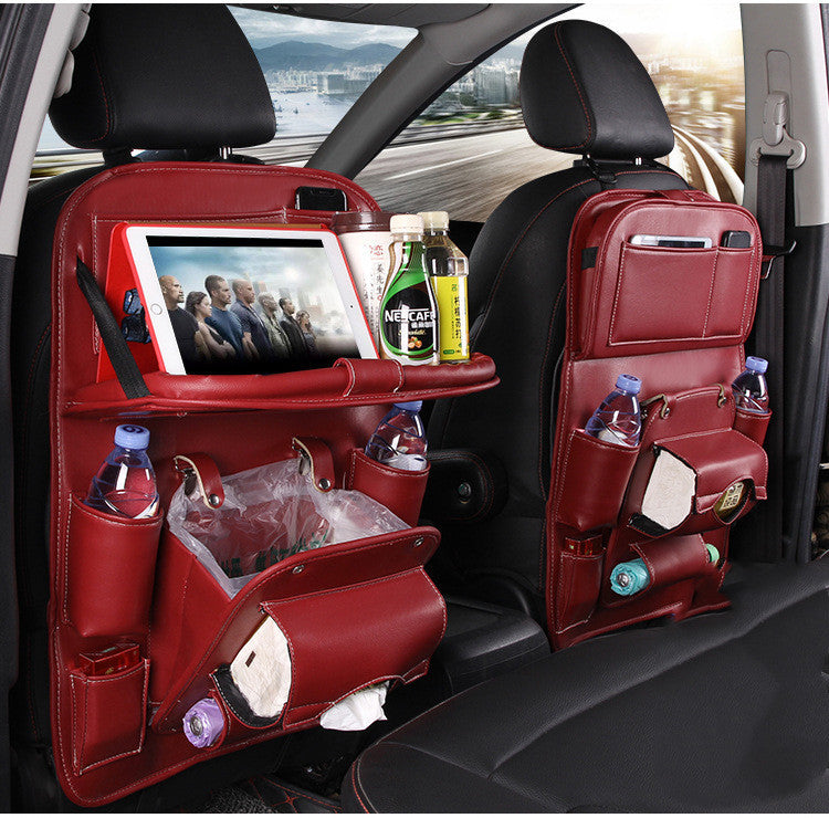 PU Leather Car Seat Back Organizer.