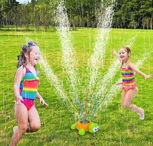 Rotating Turtle Sprinkler Toy for Outdoor and Bath Time Fun