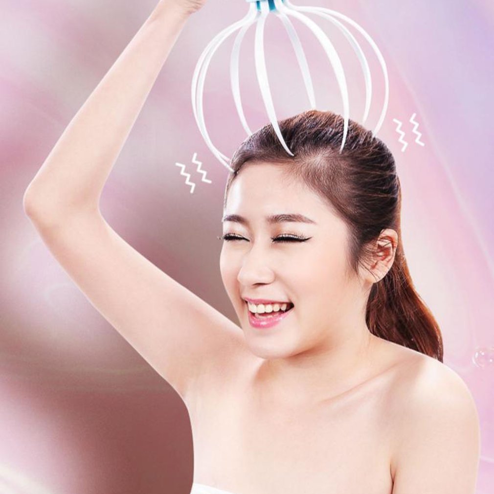 Electric head massager with vibration.