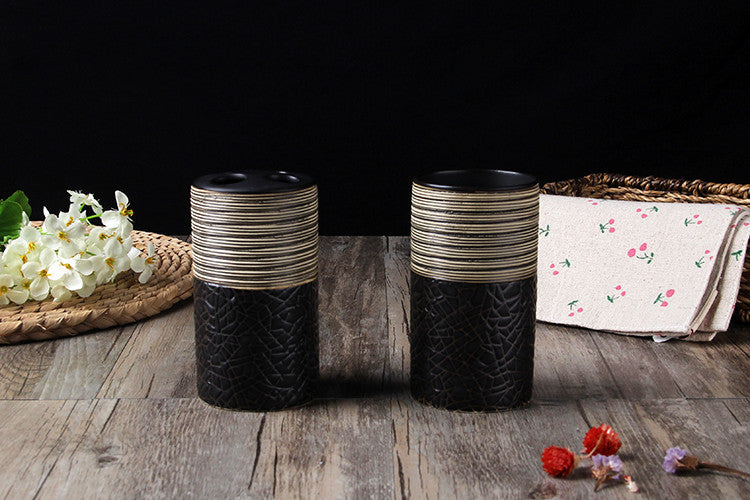 Toothbrush and Wash Cup Set for Bathroom.