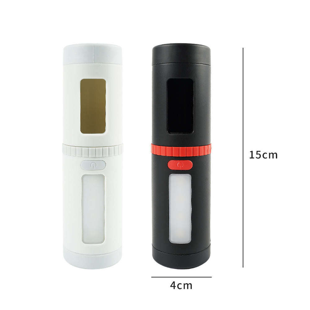 Outdoor Flashlight with Bag Dispenser