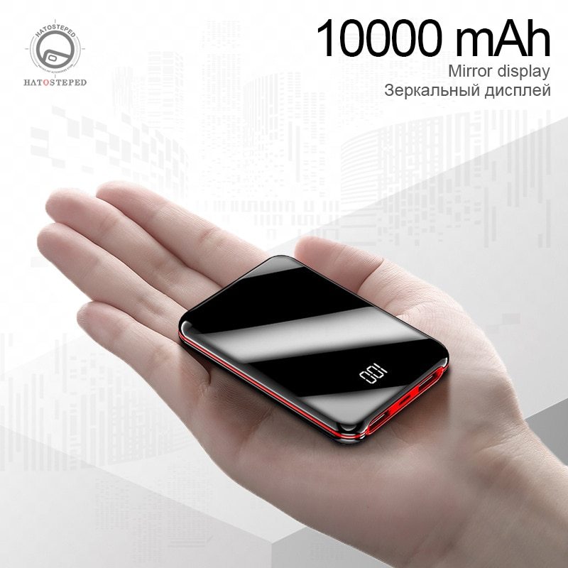 10,000mAh Quick Charge Power Bank with Dual USB