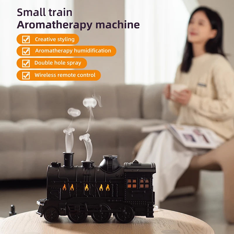 Train-Shaped Aromatherapy Diffuser with LED Lamp