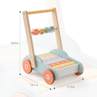 ROBUD Wooden Baby Walker, Push Toy for Toddlers 3+.