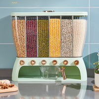 Kitchen Grain Storage Box with Compartments