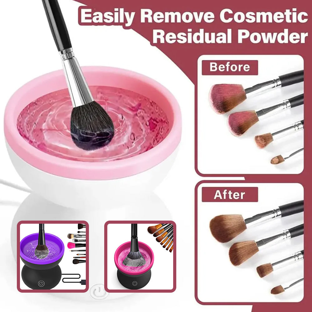 Electric makeup brush cleaner.