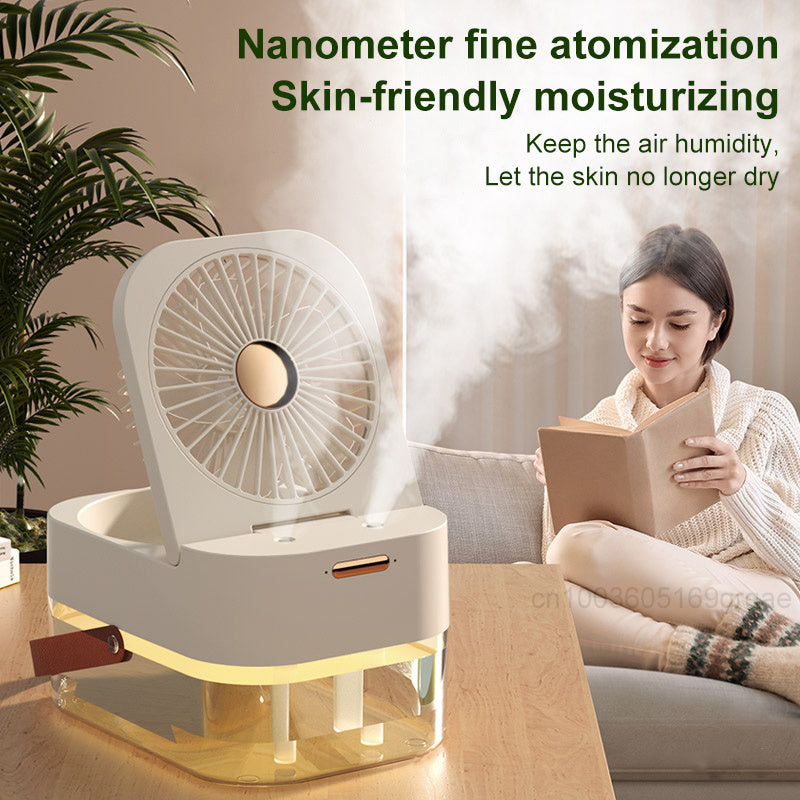 Portable Spray Fan With Night Light