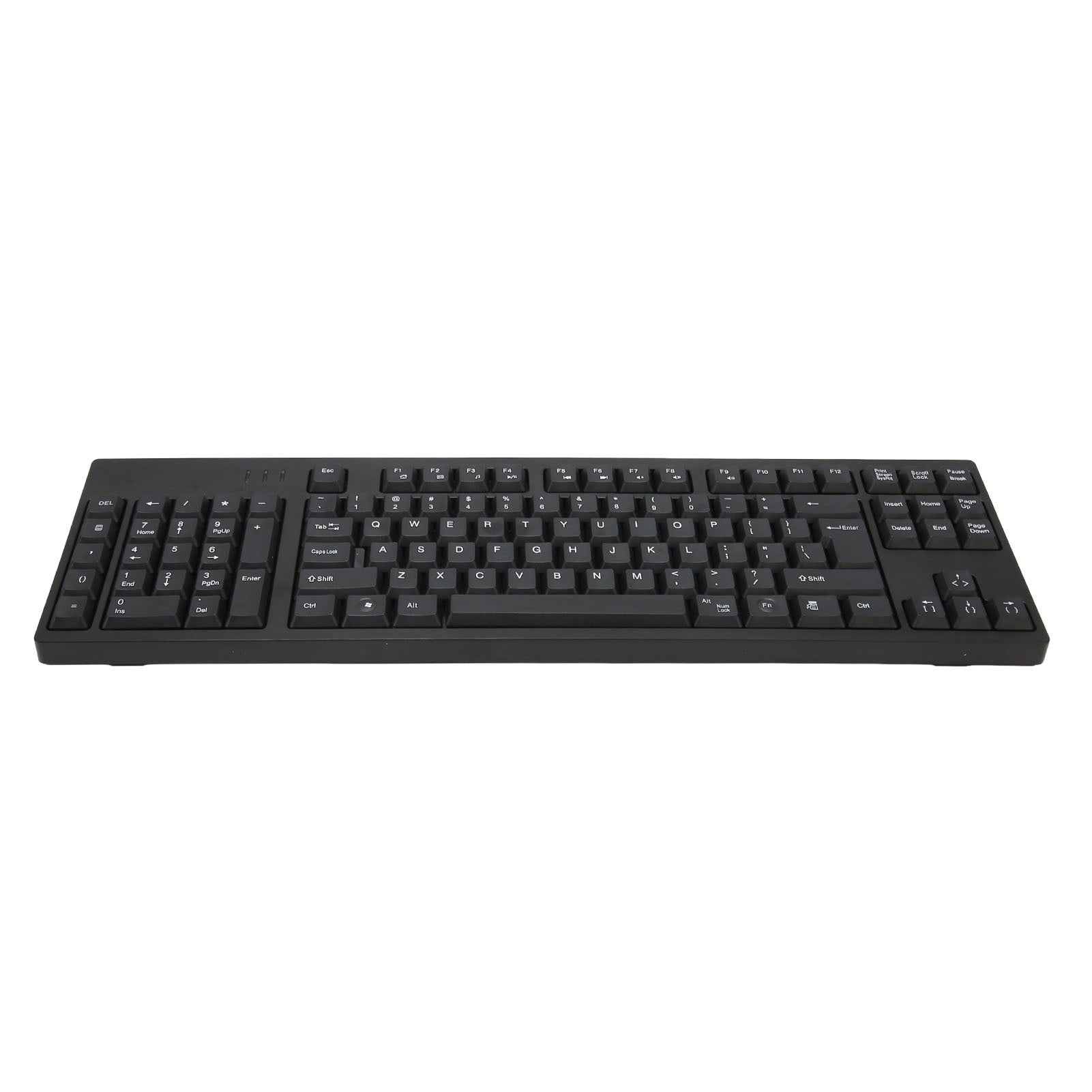 Left Handed Keyboard 109 Keys Micro USB Ergonomic Layout Plug and Play Office Keyboard for Business Accounting Designer