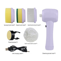 4-in-1 handheld electric cleaning brush