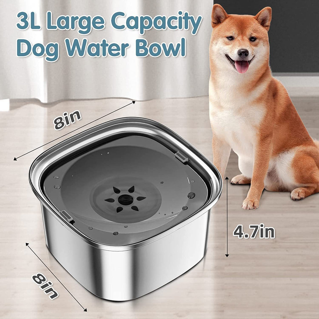 Pet Stainless Steel Water Bowl