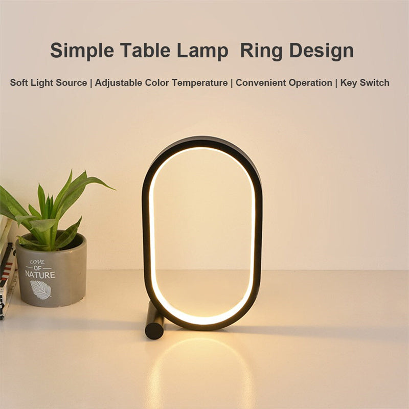 USB Oval Acrylic Touch Lamp