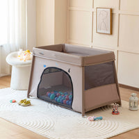 Foldable Aluminum Tube Baby Fence Bed with Storage