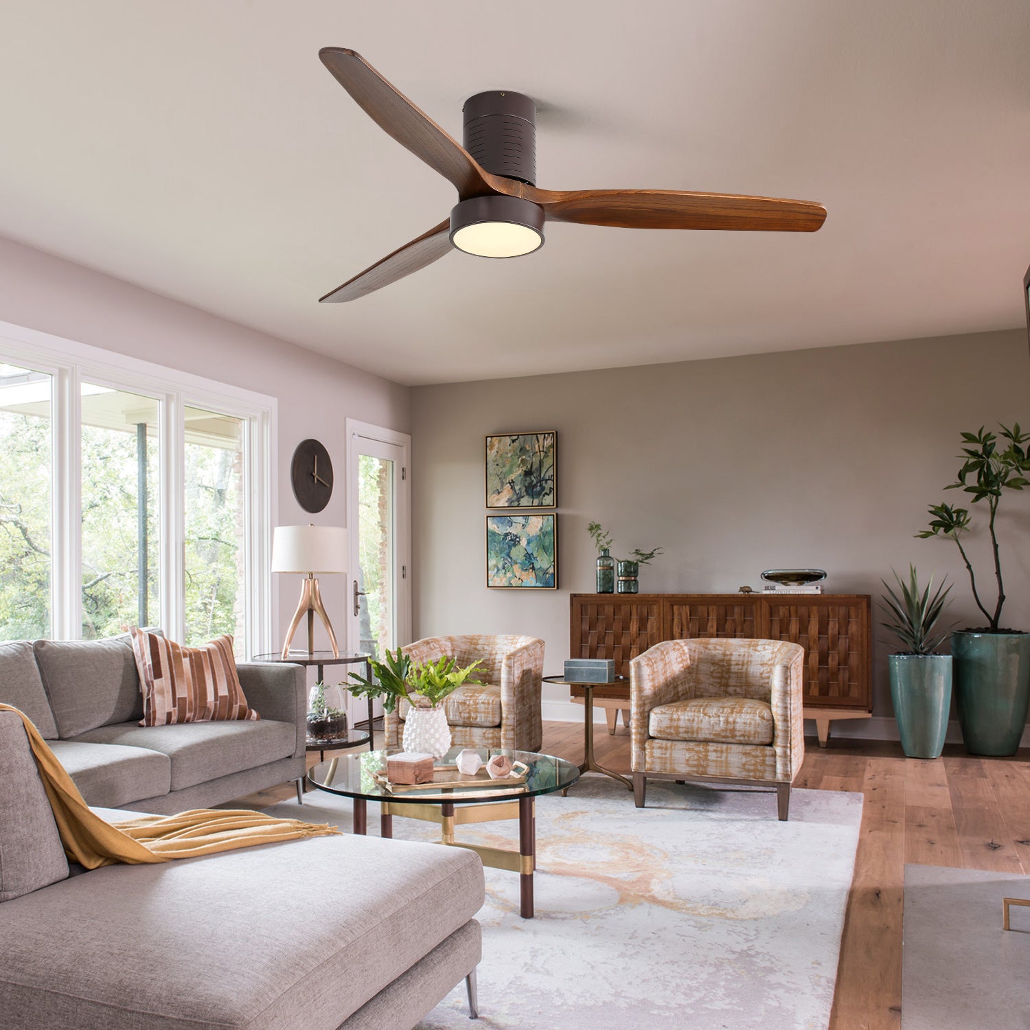 Metal And Wood Ceiling Fans