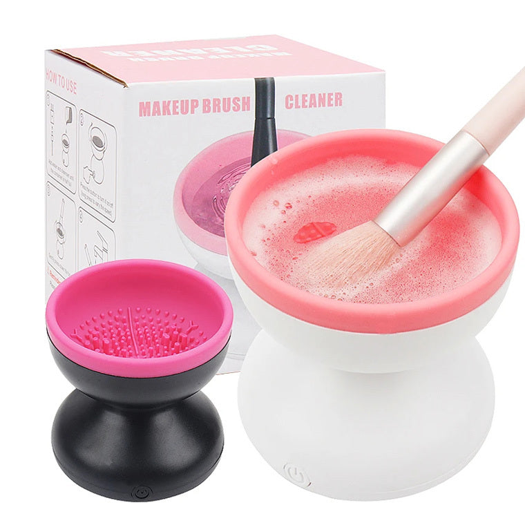 Electric makeup brush cleaner.