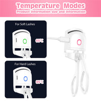 Electric Heated Eyelash Curler with Temperature Control