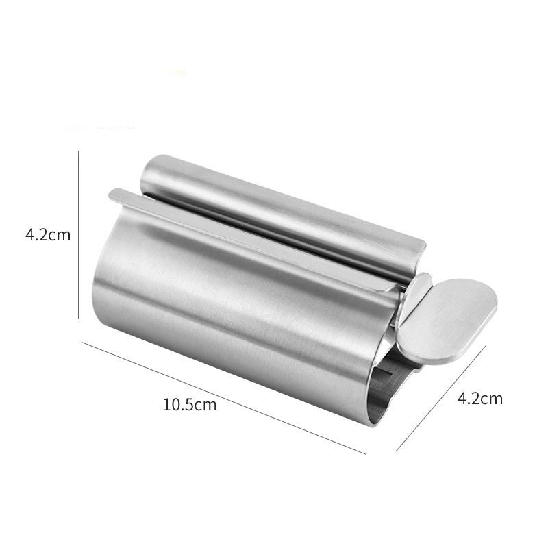 Stainless Steel Toothpaste Dispenser Set