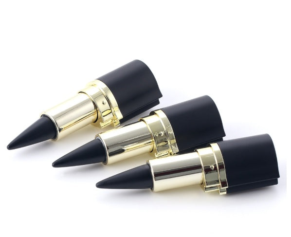 Waterproof black liquid eyeliner.