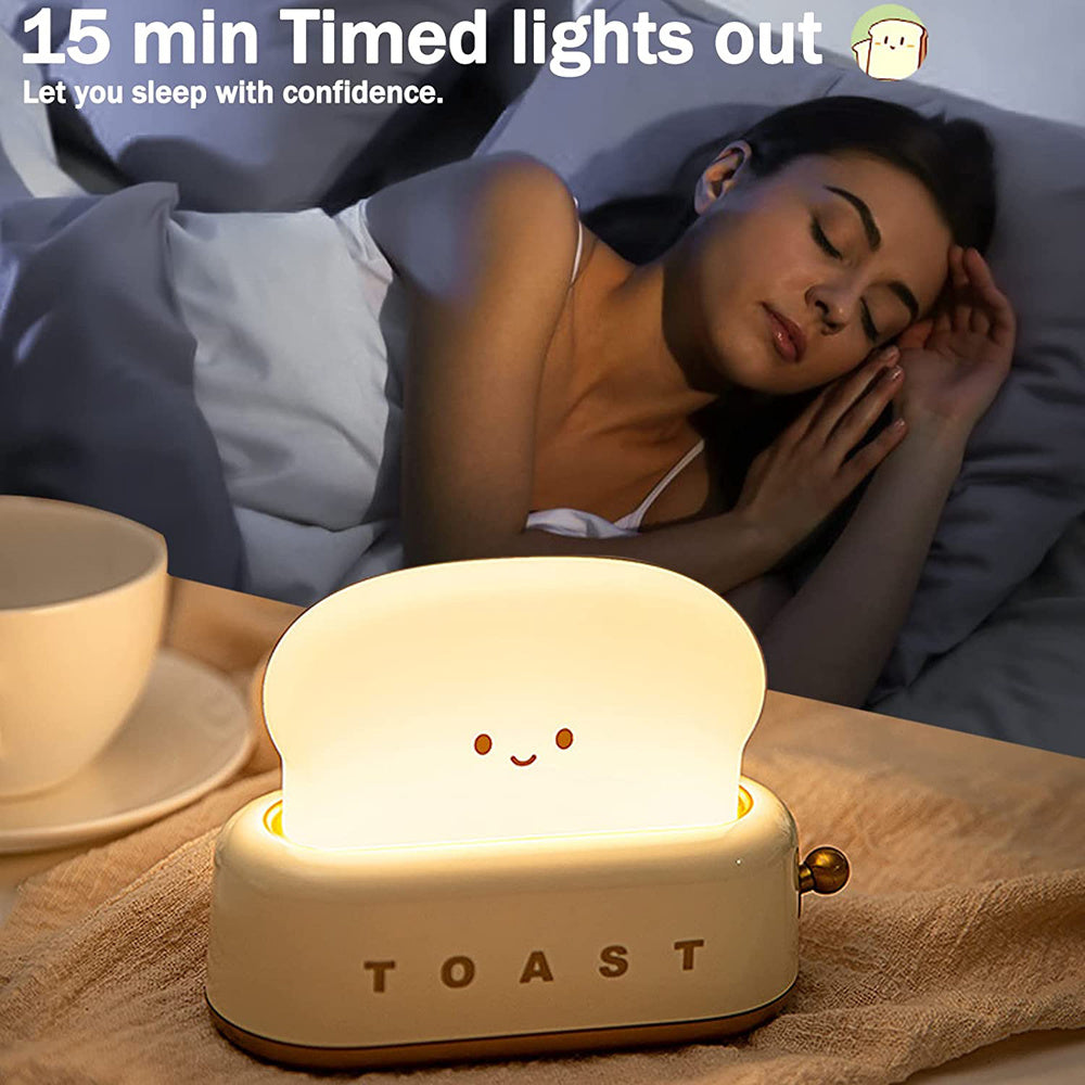 USB Charging LED Bread Night Light with Dimming and Timer