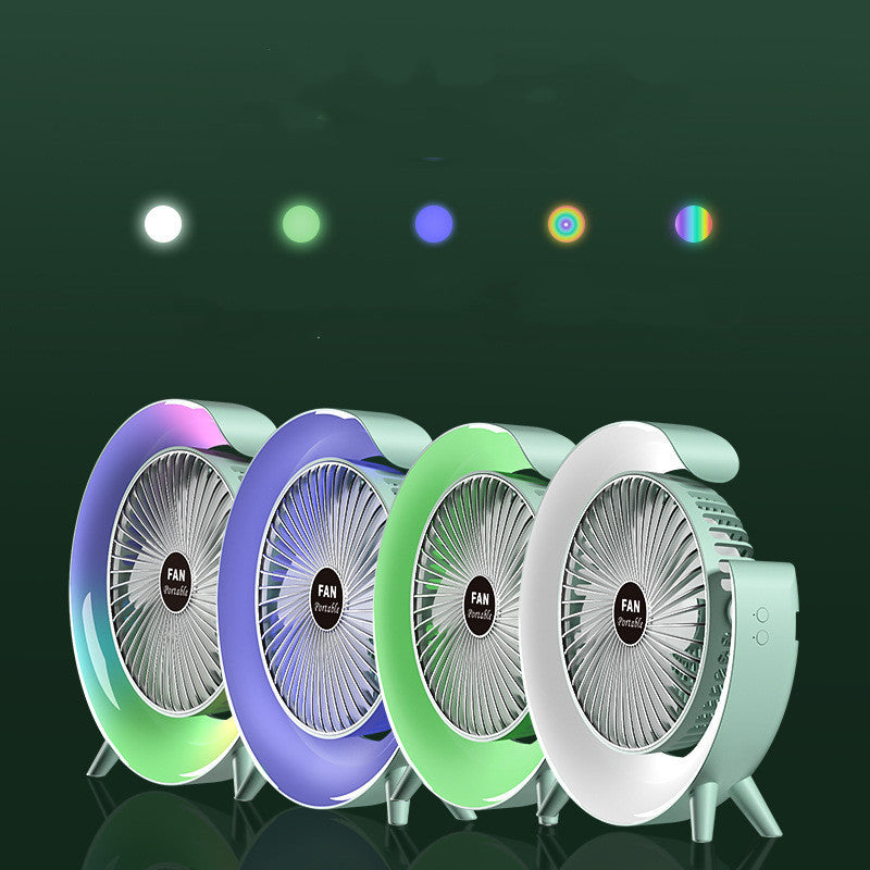 USB-Charging Night Light Mini Fan