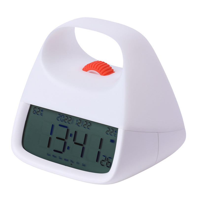 Portable LED Night Light Alarm Clock