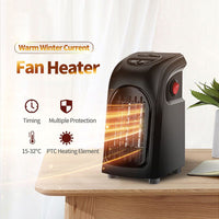 Mini Electric Ceramic Heater for Home, Office, and Camping