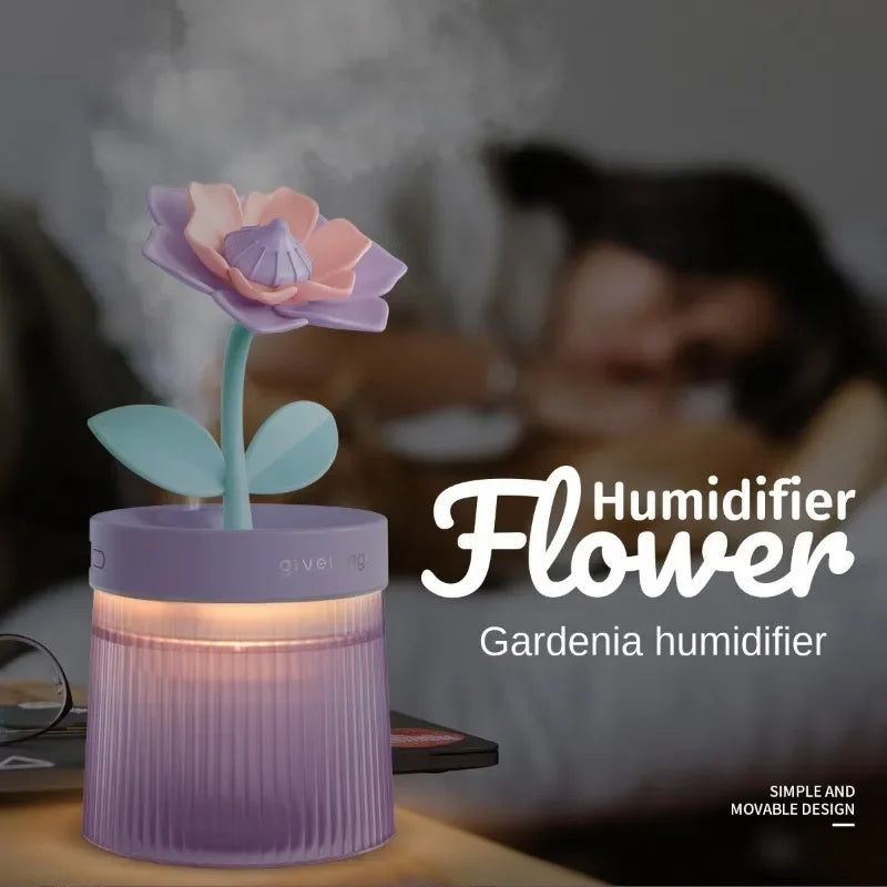 Mini USB flower-shaped humidifier.