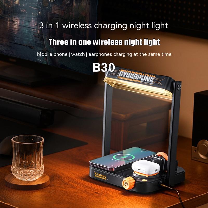 3-in-1 Wireless Charger and Night Lamp