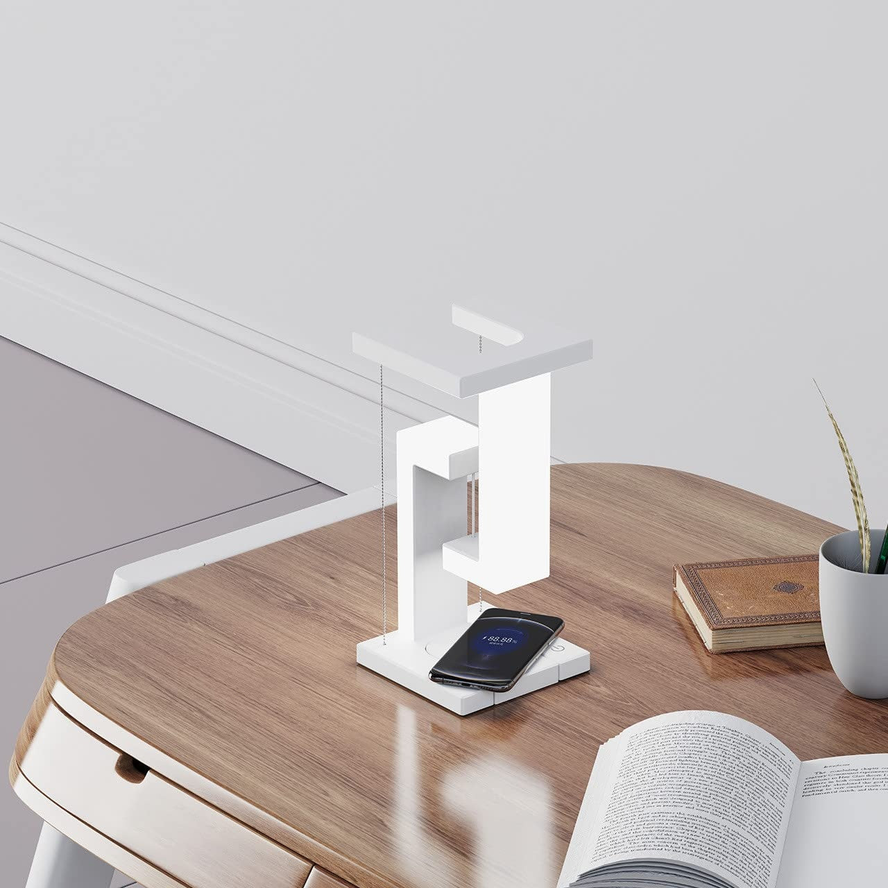 Wireless Charging Floating Table Lamp with Balance Design