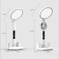 LED clock table lamp with USB.