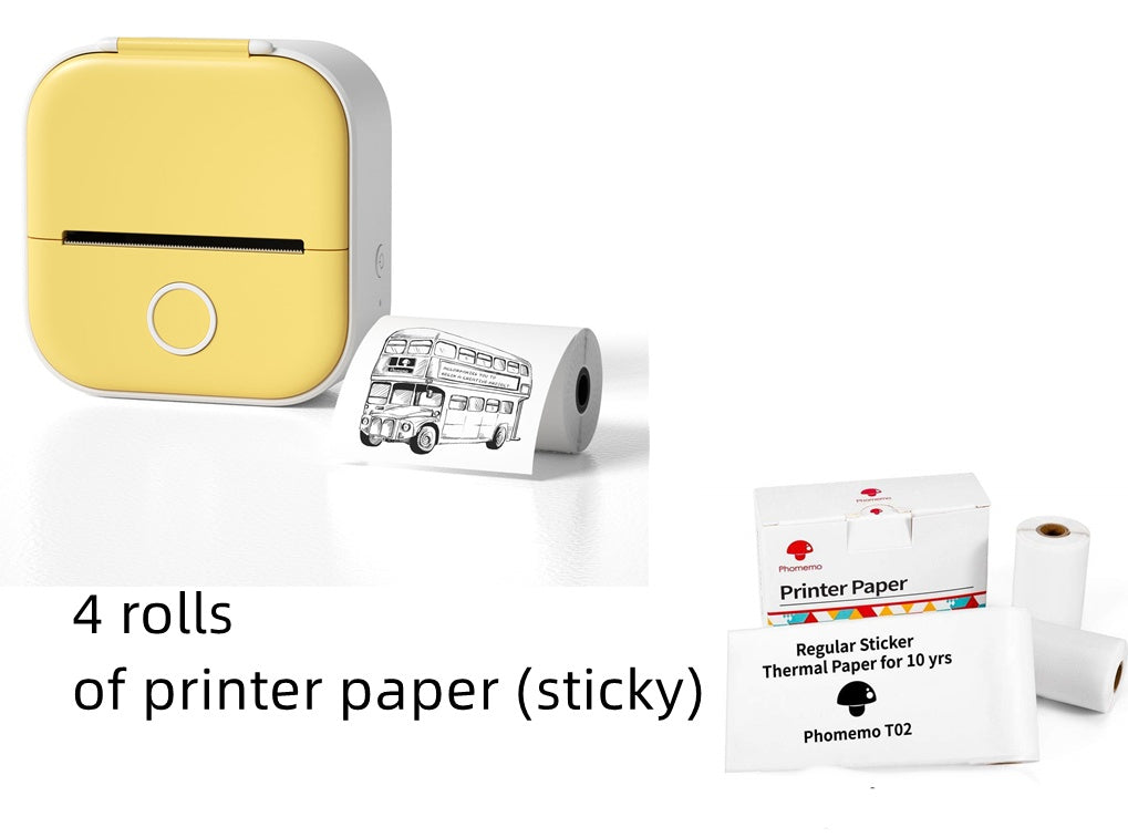 Portable Mini Thermal Label Printer: Bluetooth Connectivity