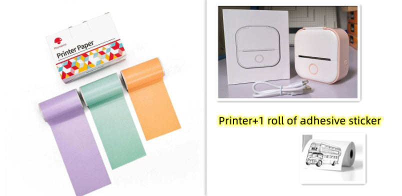 Portable Mini Thermal Label Printer: Bluetooth Connectivity