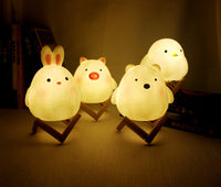 LED Rabbit Cartoon Night Light