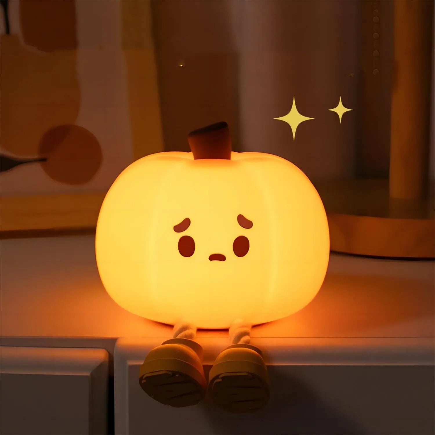 Rechargeable Halloween Pumpkin Night Light