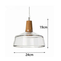 Modern LED Glass Pendant Light Fixture