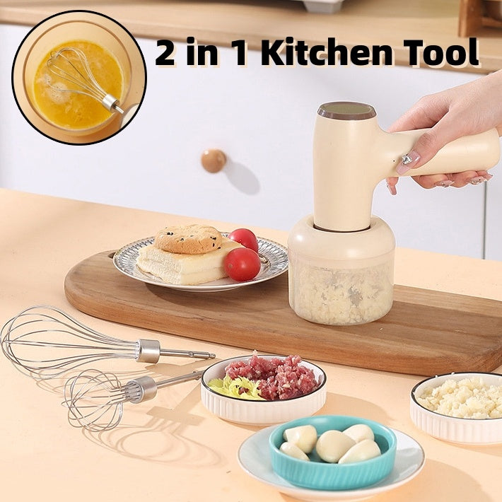 2-in-1 Electric Garlic Chopper