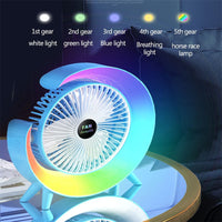 USB-Charging Night Light Mini Fan