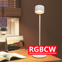 Touchable LED table lamp with magnetic base.