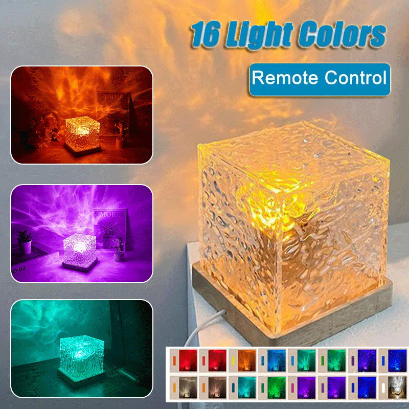 16-color LED water ripple lamp.