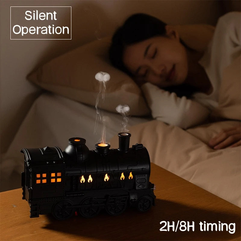 Train-Shaped Aromatherapy Diffuser with LED Lamp