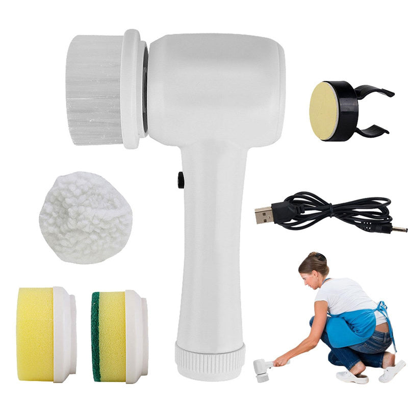 4-in-1 handheld electric cleaning brush