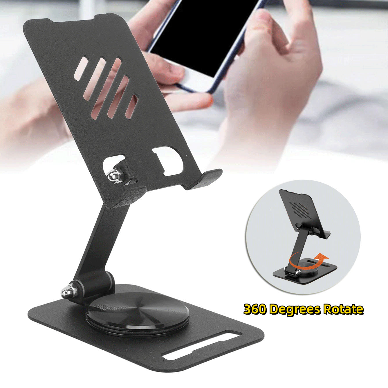 360° rotating phone and tablet stand.