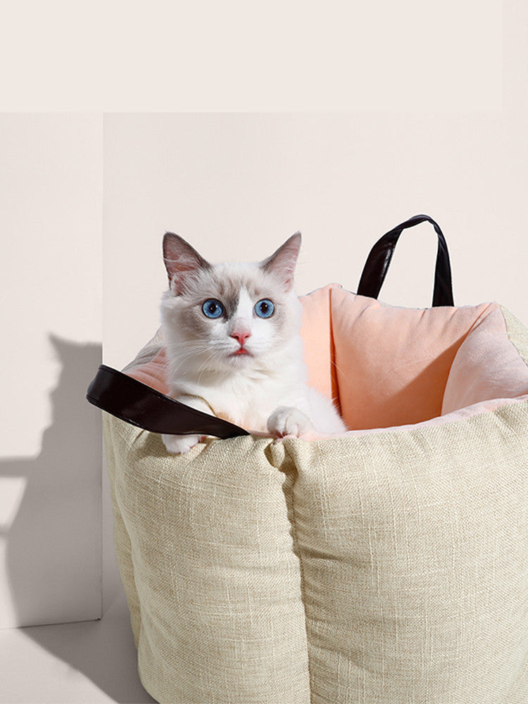 Four Seasons Universal Removable And Washable Portable Barrel Cat Litter