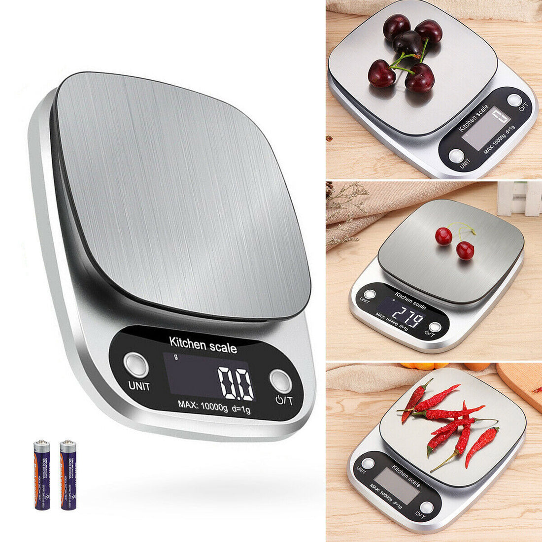 Digital Kitchen Scale, 22lbs Capacity.