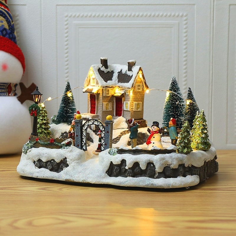 Christmas Glowing Music Courtyard Landscape House Decoration