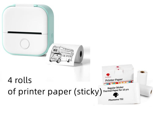 Portable Mini Thermal Label Printer: Bluetooth Connectivity