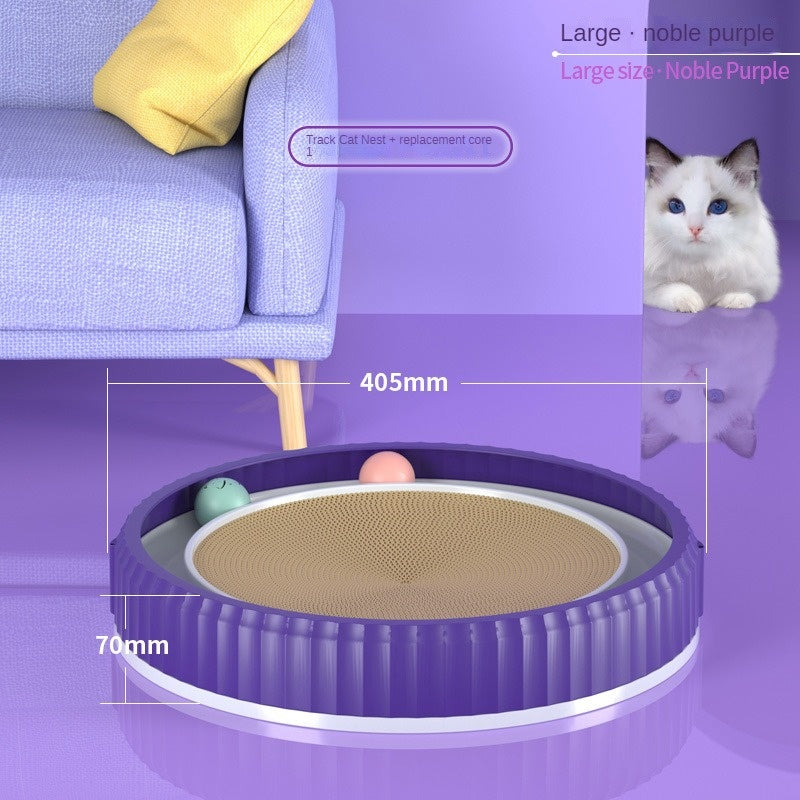 Round Cat Scratching Board