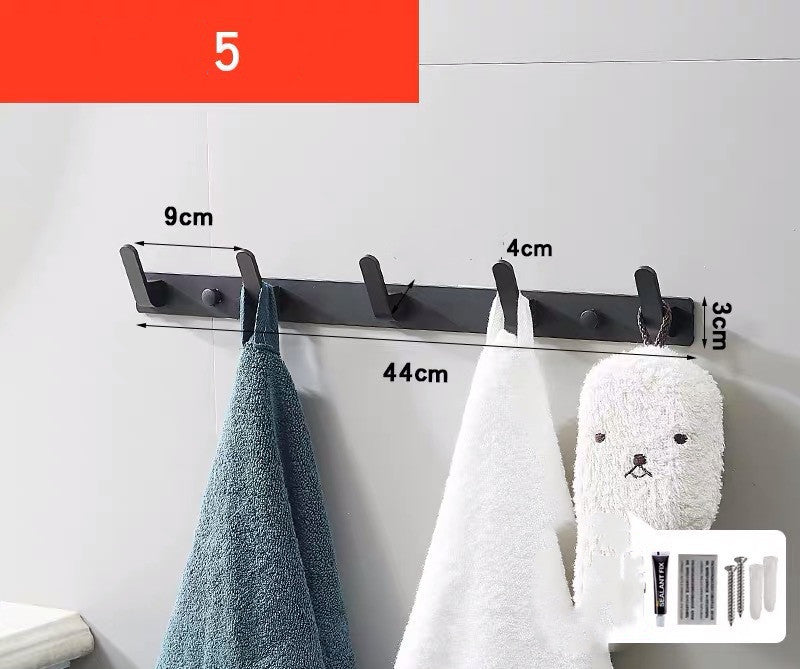 Perforation-Free Bathroom Towel Hook