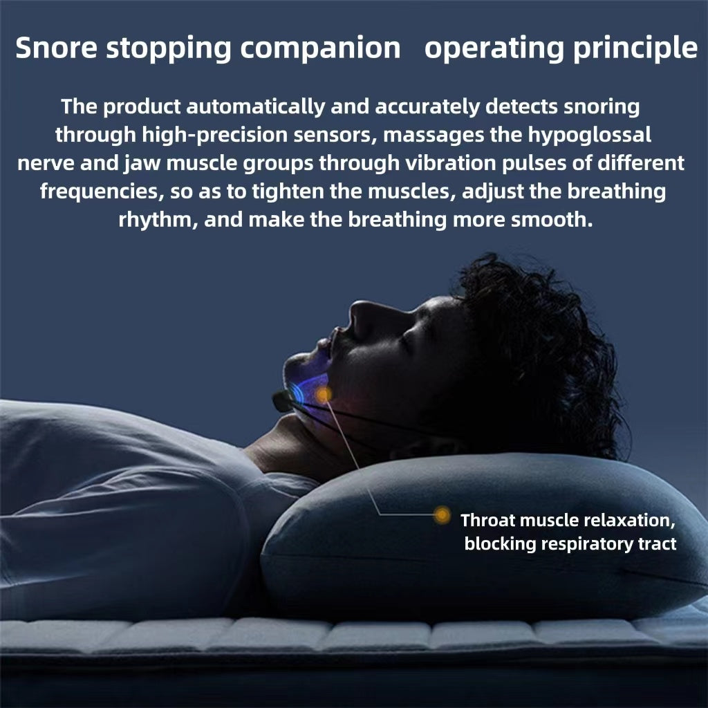 Smart EMS Anti-Snoring Device with Muscle Stimulation